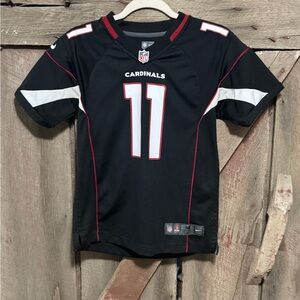 NFL Cardinals Black and White Kids Jersey Fitzgerald